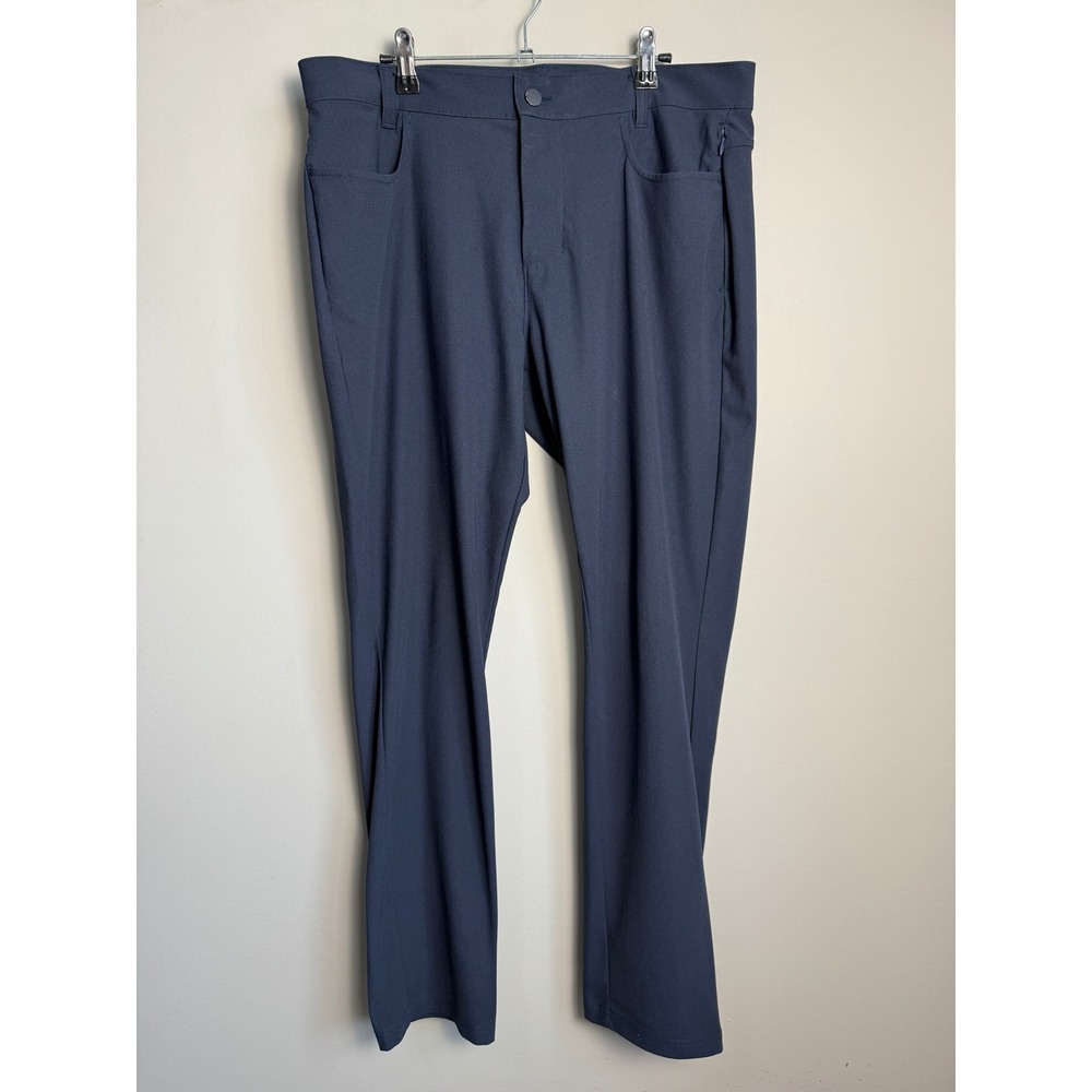 Old Navy Mens Navy Blue Go-Dry Pants 34x32 Active Performance Stretch Gorpcore